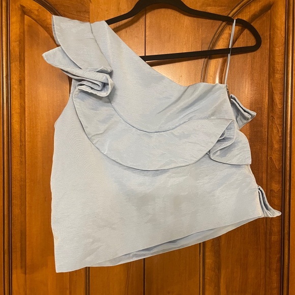 MSGM One-Shoulder Sleeveless Blouse - Picture 4 of 6